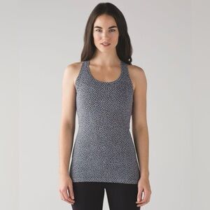 Lululemon | Cool Racerback II | Frozen Fizz White Black